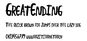 GreatEnding.ttf字體轉換器圖片