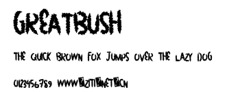 GreatBush.ttf字體轉換器圖片