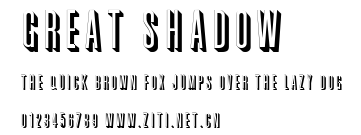 Great Shadow.ttf字體轉換器圖片