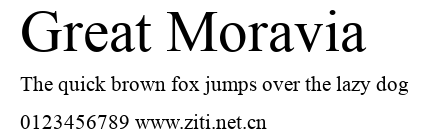 Great Moravia.ttf字體轉換器圖片