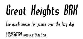 Great Heights BRK.ttf字體轉換器圖片