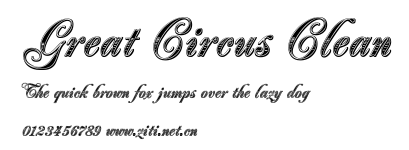 Great Circus Clean.ttf字體轉換器圖片