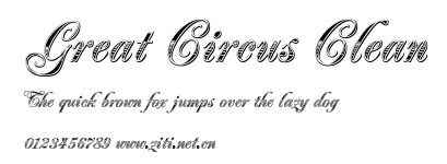Great Circus Clean.ttf字體轉換器圖片