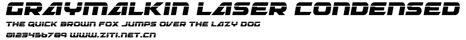 Graymalkin Laser Condensed.ttf字體轉換器圖片