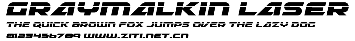 Graymalkin Laser.ttf字體轉換器圖片