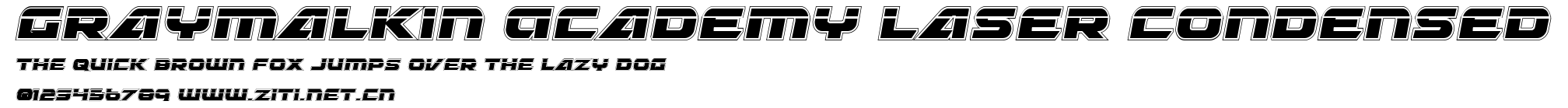 Graymalkin Academy Laser Condensed.ttf字體轉換器圖片