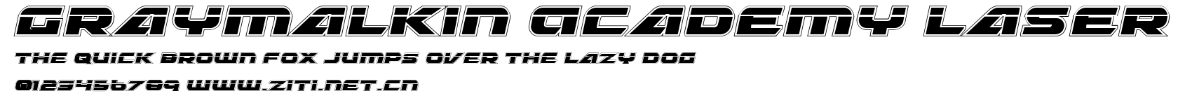 Graymalkin Academy Laser.ttf字體轉換器圖片