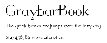 GraybarBook.ttf字體轉換器圖片
