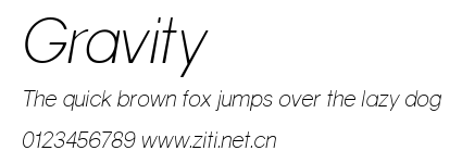 Gravity.ttf字體轉換器圖片