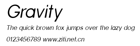 Gravity.ttf字體轉換器圖片