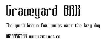 Graveyard BRK.ttf字體轉換器圖片