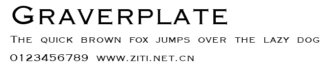 Graverplate.ttf字體轉換器圖片
