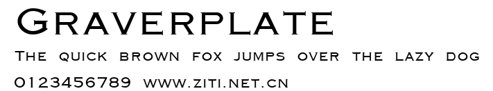 Graverplate.ttf字體轉換器圖片