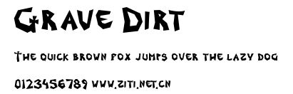 Grave Dirt.ttf字體轉換器圖片