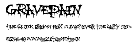 GravePain.ttf字體轉換器圖片