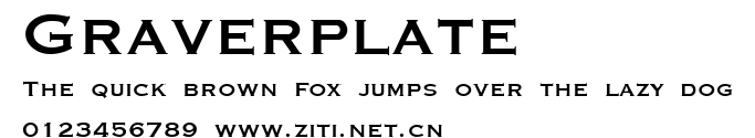 Graverplate.ttf字體轉換器圖片
