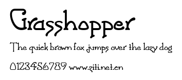 Grasshopper.ttf字體轉換器圖片