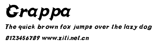 Grappa.ttf字體轉換器圖片
