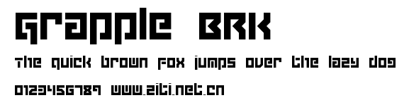 Grapple BRK.ttf字體轉換器圖片