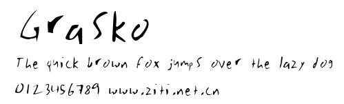 Grasko.ttf字體轉換器圖片