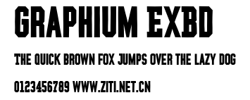 Graphium ExBd.ttf字體轉換器圖片