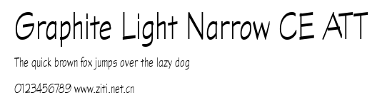 Graphite Light Narrow CE ATT.ttf字體轉換器圖片