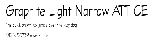 Graphite Light Narrow ATT CE.ttf字體轉換器圖片