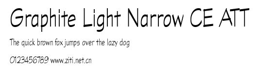Graphite Light Narrow CE ATT.ttf字體轉換器圖片