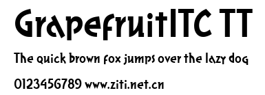 GrapefruitITC TT.ttf字體轉換器圖片