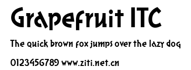 Grapefruit ITC.ttf字體轉換器圖片