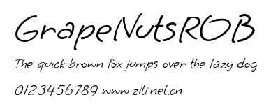 GrapeNutsROB.ttf字體轉換器圖片