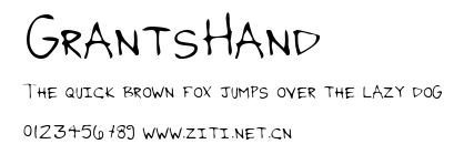 GrantsHand.ttf字體轉換器圖片