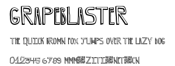 GrapeBlaster.ttf字體轉換器圖片