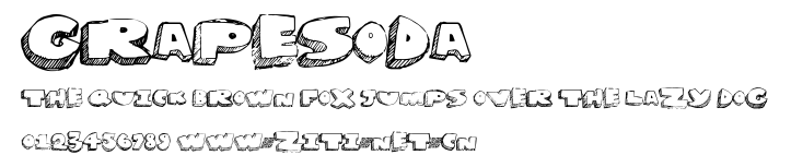 GrapeSoda.ttf字體轉換器圖片