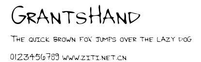 GrantsHand.ttf字體轉換器圖片