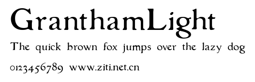GranthamLight.ttf字體轉換器圖片