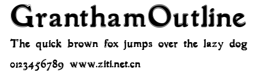 GranthamOutline.ttf字體轉換器圖片