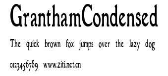 GranthamCondensed.ttf字體轉換器圖片
