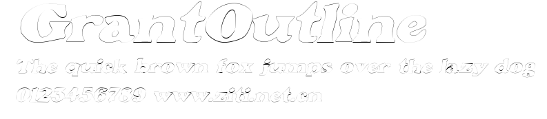 GrantOutline.ttf字體轉換器圖片