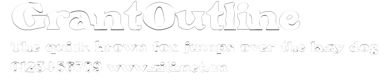GrantOutline.ttf字體轉換器圖片