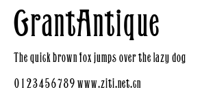 GrantAntique.ttf字體轉換器圖片