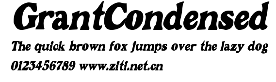 GrantCondensed.ttf字體轉換器圖片