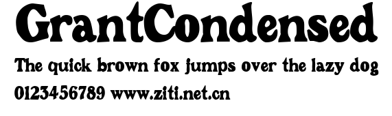 GrantCondensed.ttf字體轉換器圖片