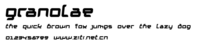 Granolae.ttf字體轉換器圖片