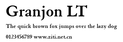 Granjon LT.ttf字體轉換器圖片