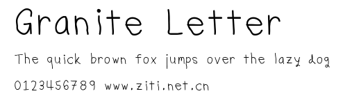 Granite Letter.ttf字體轉換器圖片