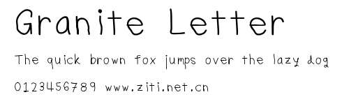 Granite Letter.ttf字體轉換器圖片