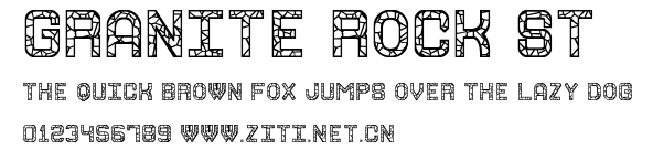 Granite Rock St.ttf字體轉換器圖片