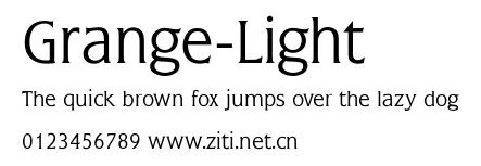 Grange-Light.ttf字體轉換器圖片