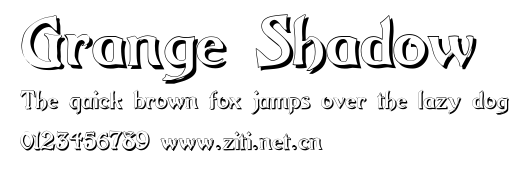 Grange Shadow.ttf字體轉換器圖片